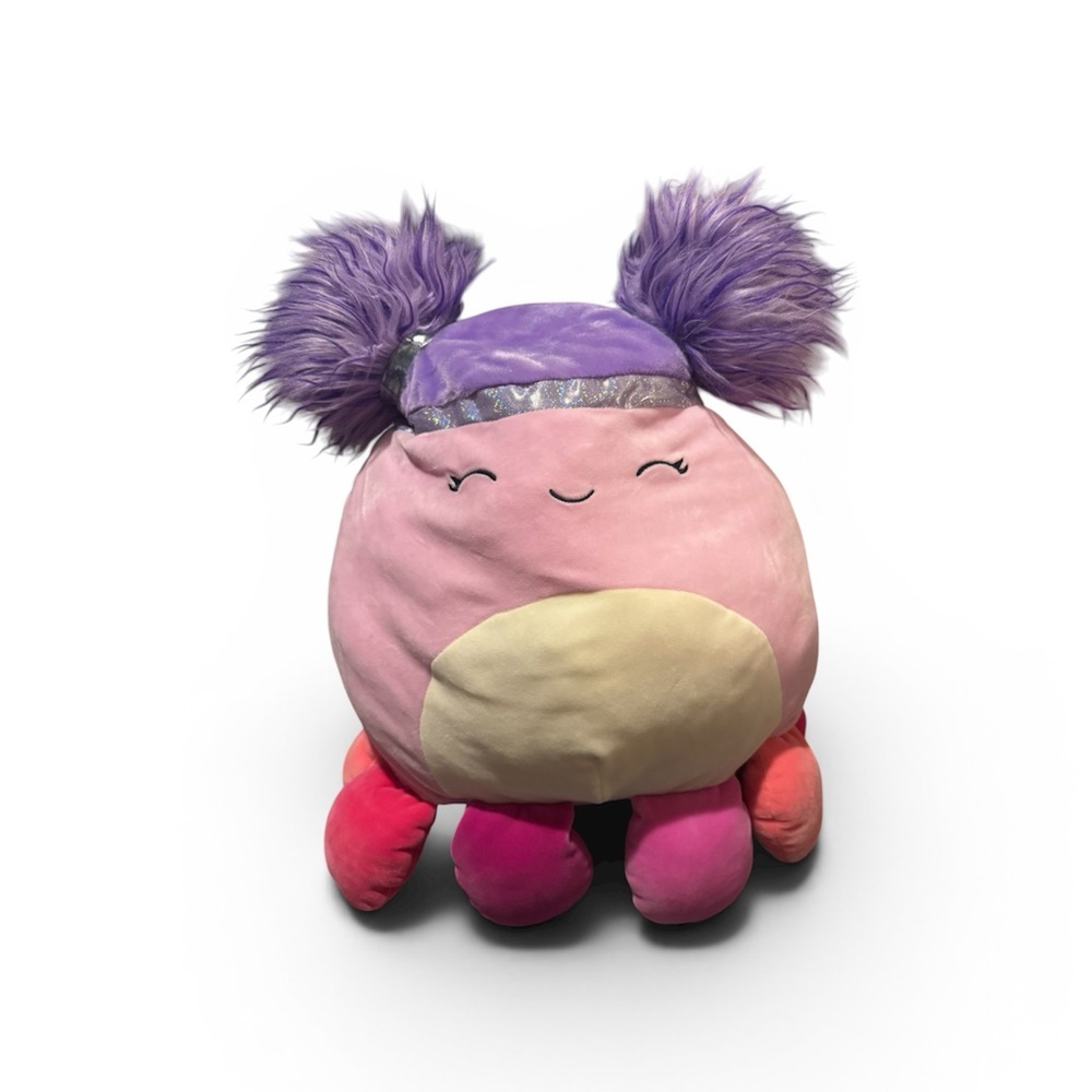 Squishmallows~14”~Squish-Doos~Plush Jeanne Pink Octopus~